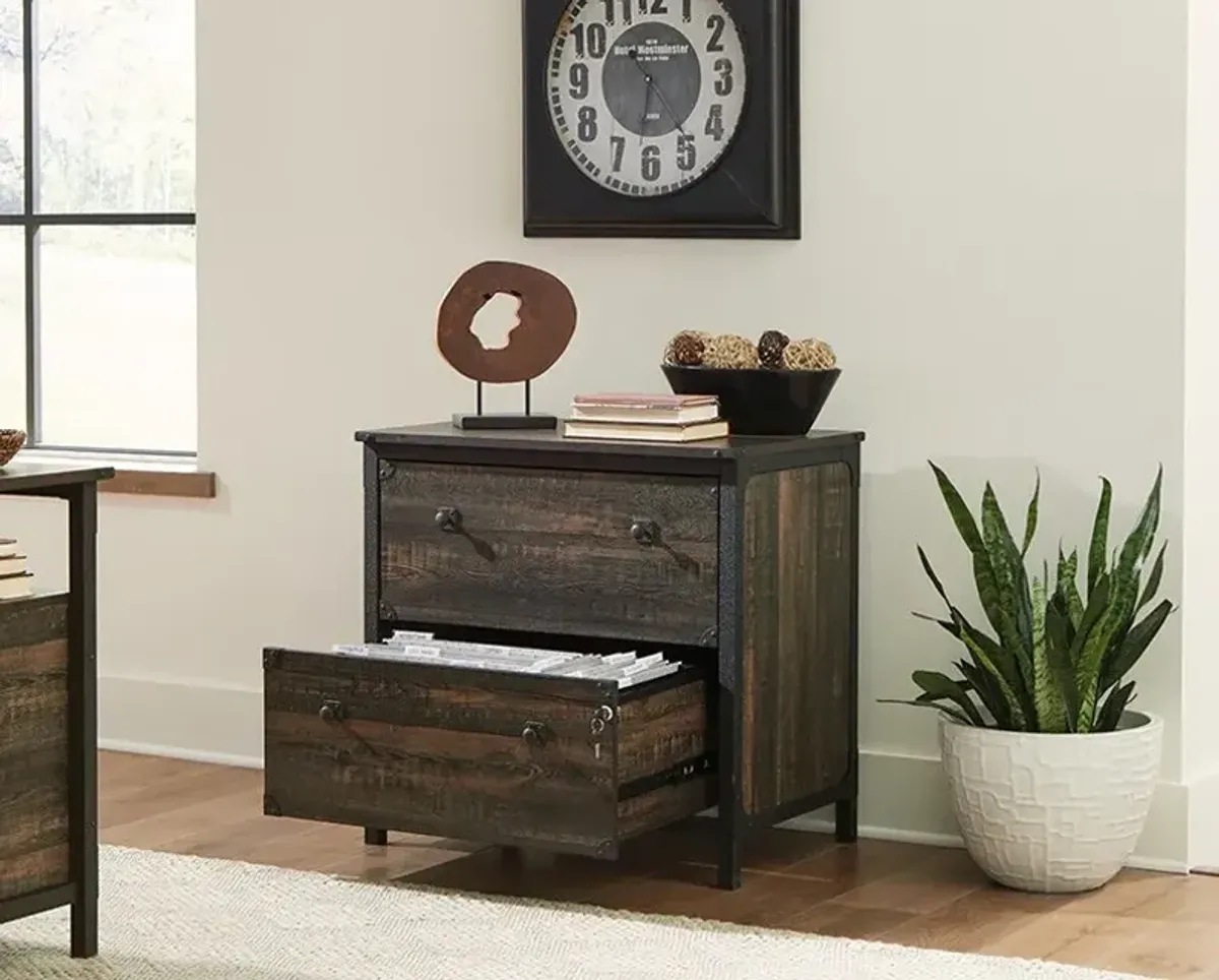 Sauder® Steel River® Carbon Oak® File Cabinet