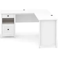Sauder® County Line® Soft White® L-Shaped Desk