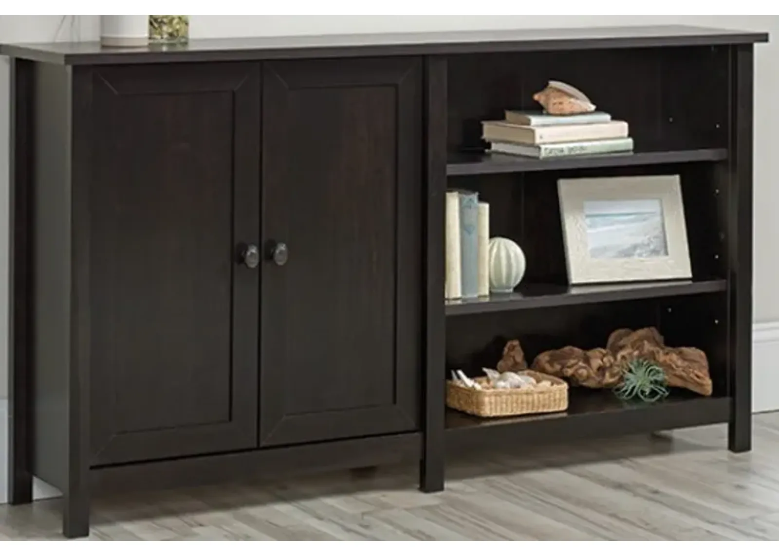 Sauder® County Line® Estate Black® Storage Console TV Stand