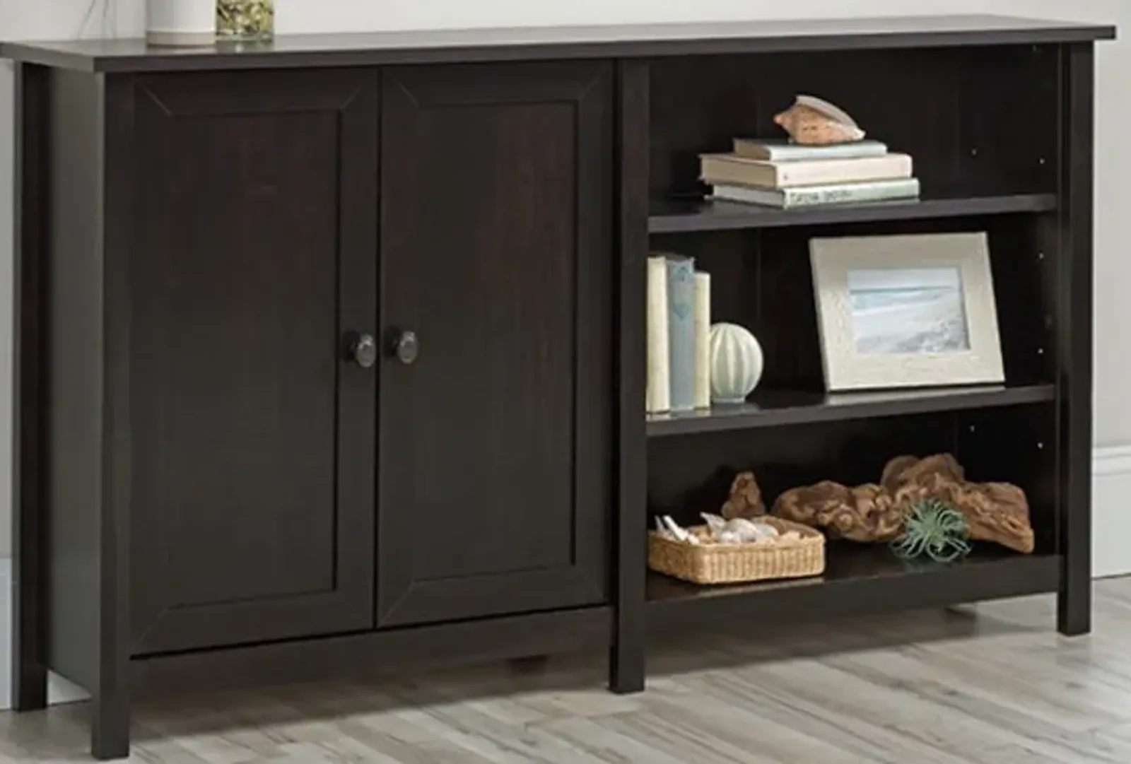 Sauder® County Line® Estate Black® Storage Console TV Stand