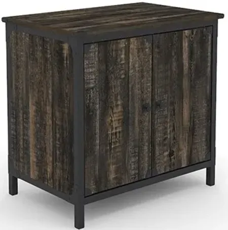 Sauder® Steel River® Carbon Oak® Storage Cabinet