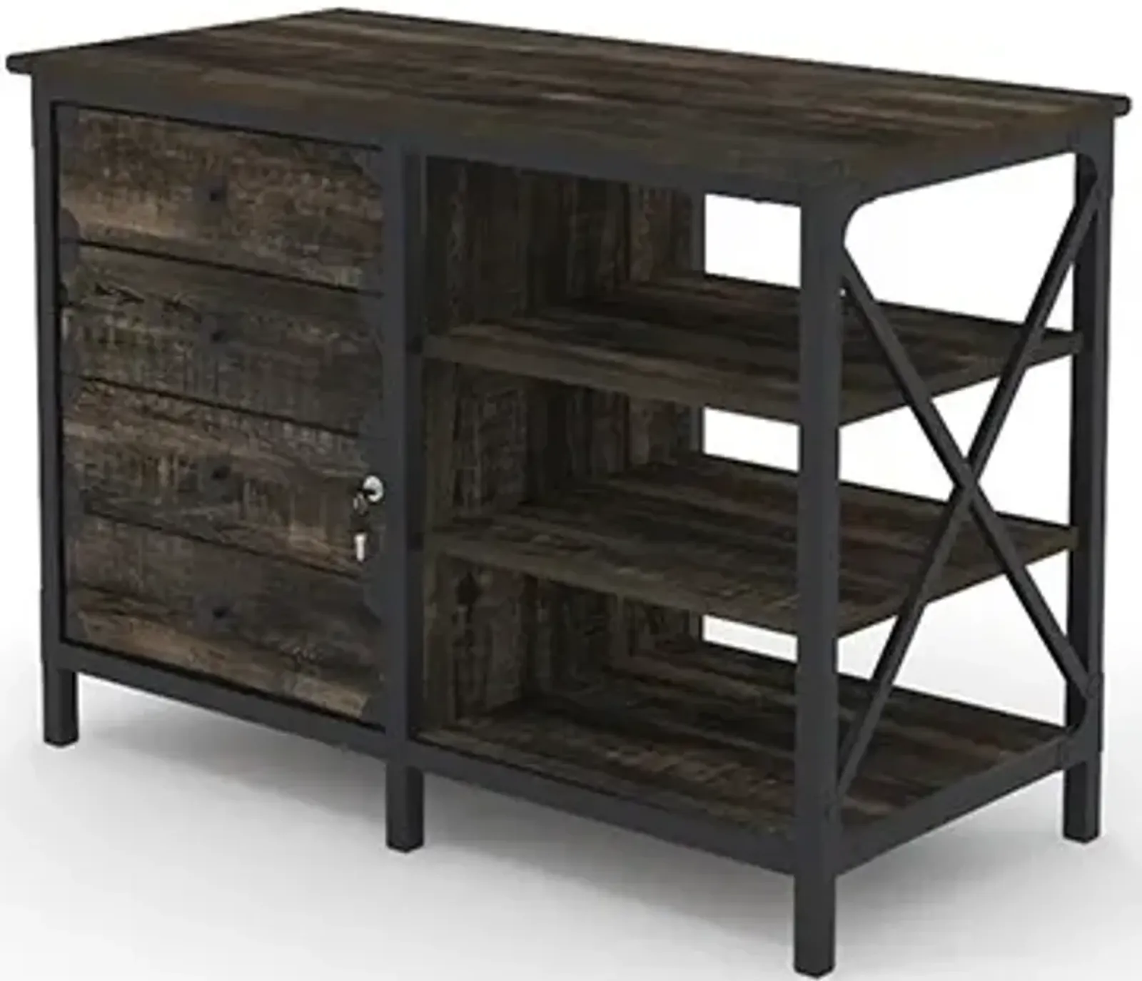 Sauder® Steel River® Carbon Oak® Credenza