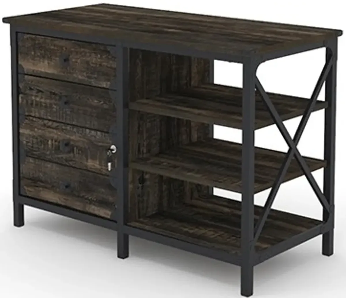 Sauder® Steel River® Carbon Oak® Credenza