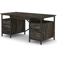 Sauder® Steel River® Carbon Oak® Desk