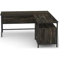 Sauder® Steel River® Carbon Oak® L-Desk