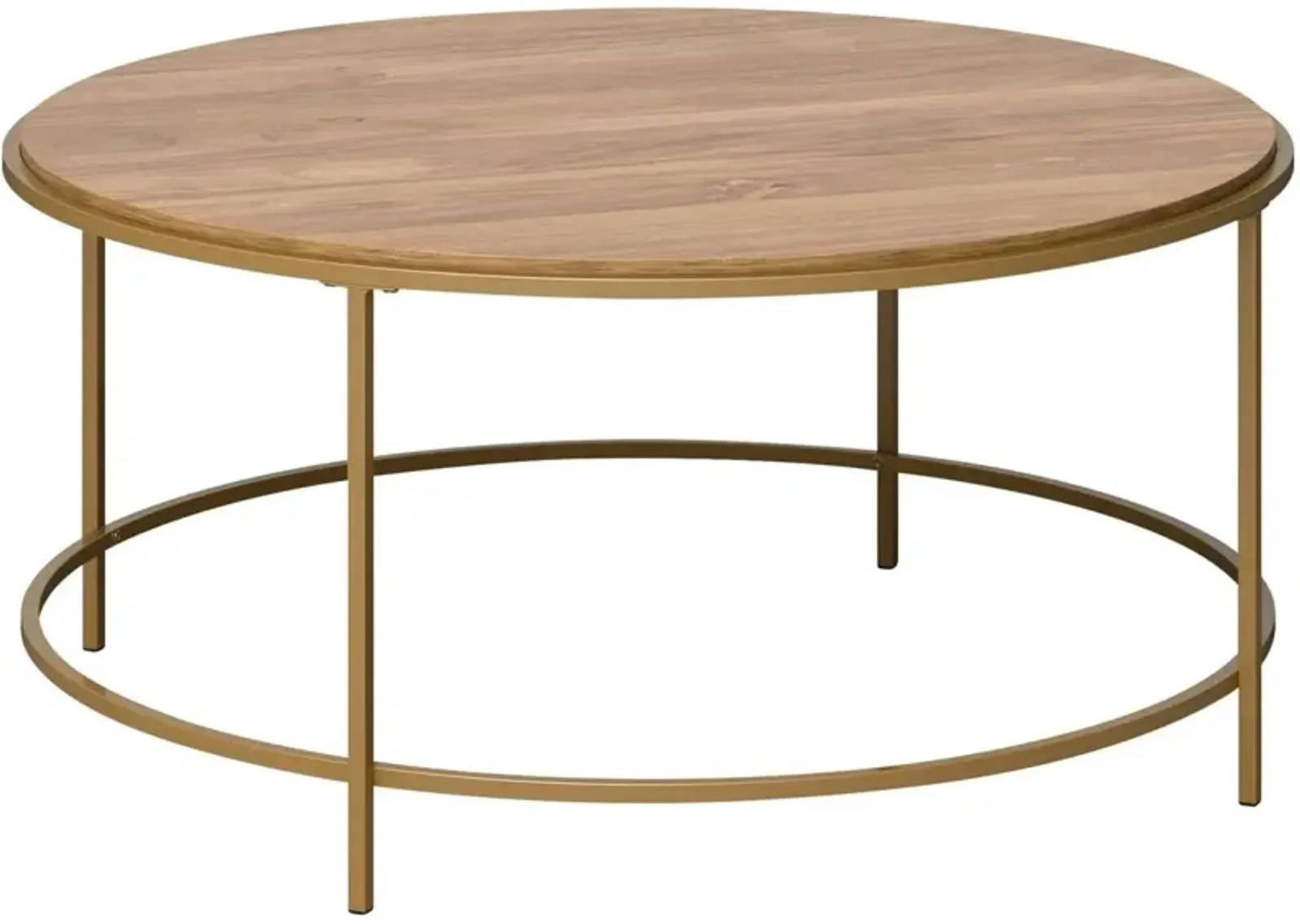 Sauder® International Lux® Sindoori Mango® Coffee Table with Gold Base 