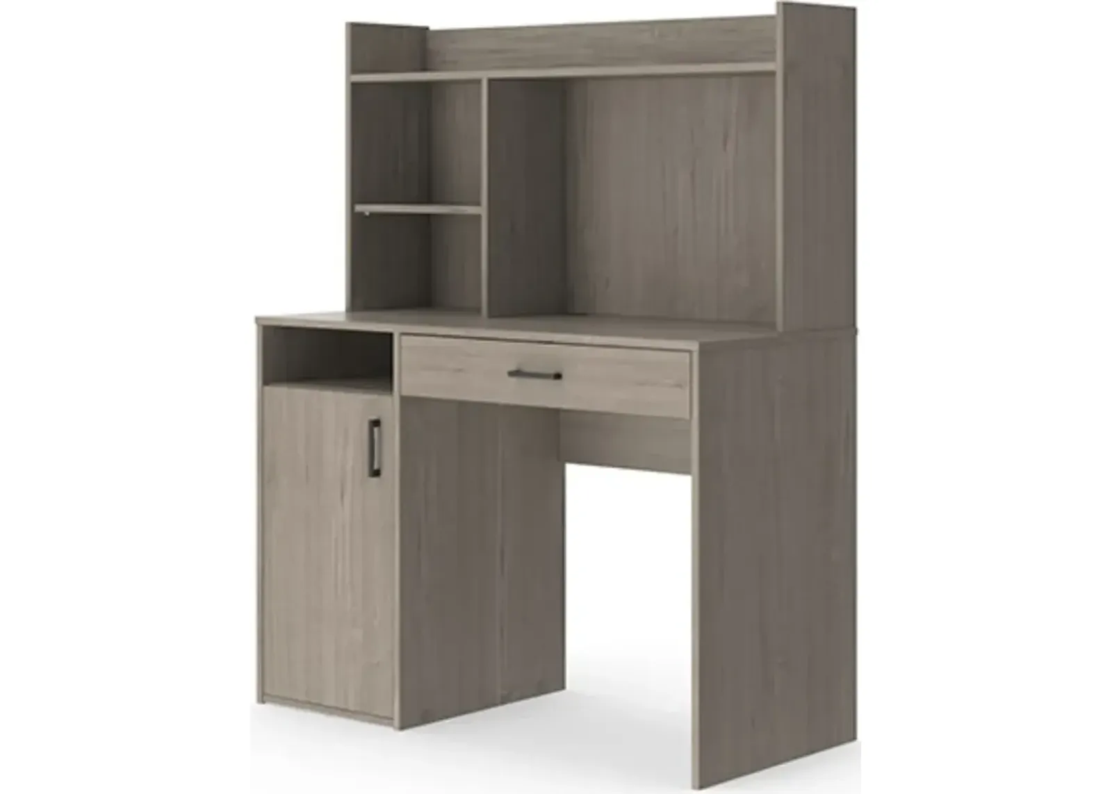 Sauder® Beginnings® Silver Sycamore Desk with Hutch and Drawer