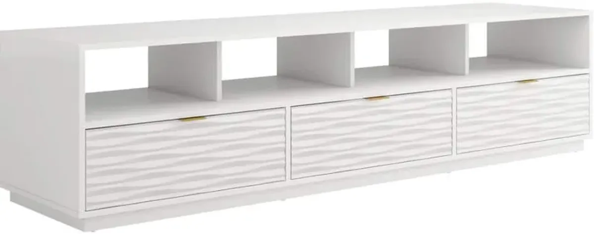 Sauder® Select White 4 Drawer TV Stand with Open Storage