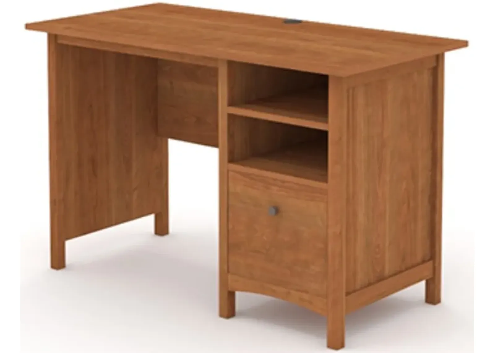 Sauder® Union Plain® Prairie Cherry® Single Pedestal Desk