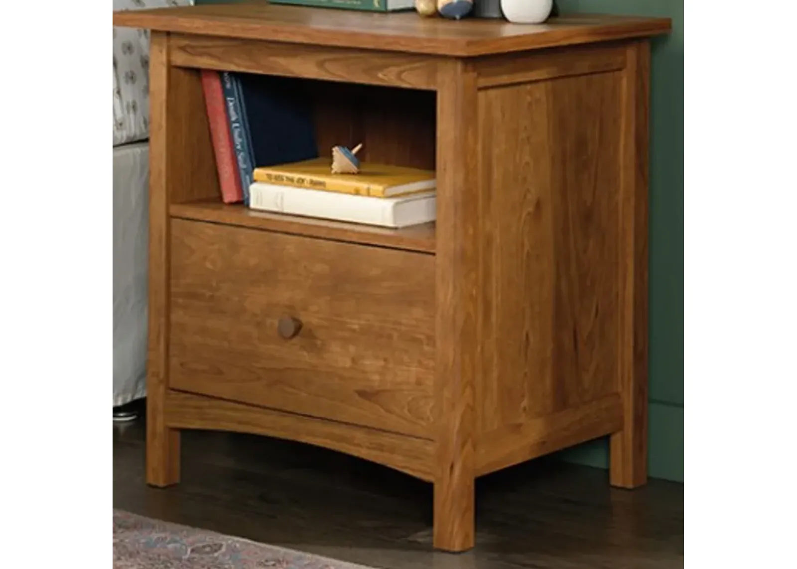 Sauder® Union Plain® Prairie Cherry® Nightstand with Drawer