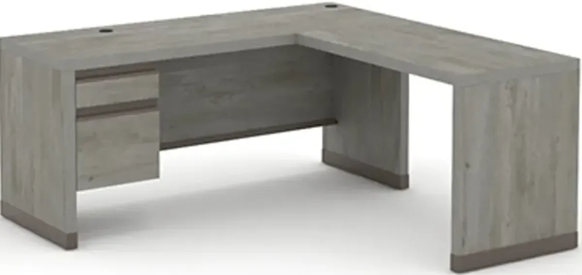 Sauder® Manhattan Gate® Mystic Oak® L-Shaped Desk