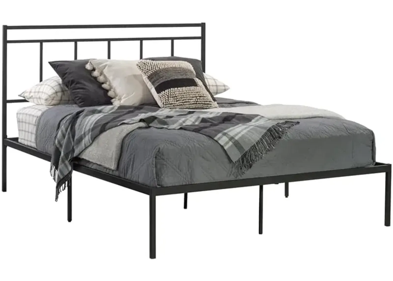 Sauder® Cannery Bridge® Black Queen Platform Bed