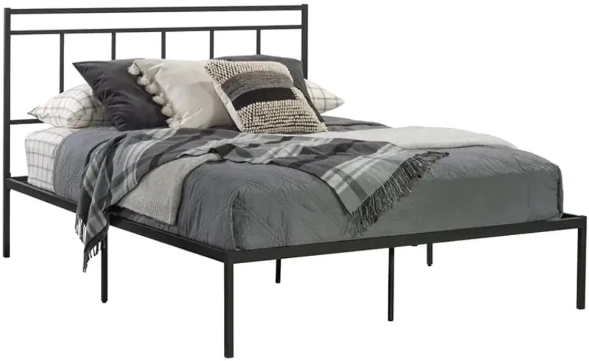 Sauder® Cannery Bridge® Black Queen Platform Bed