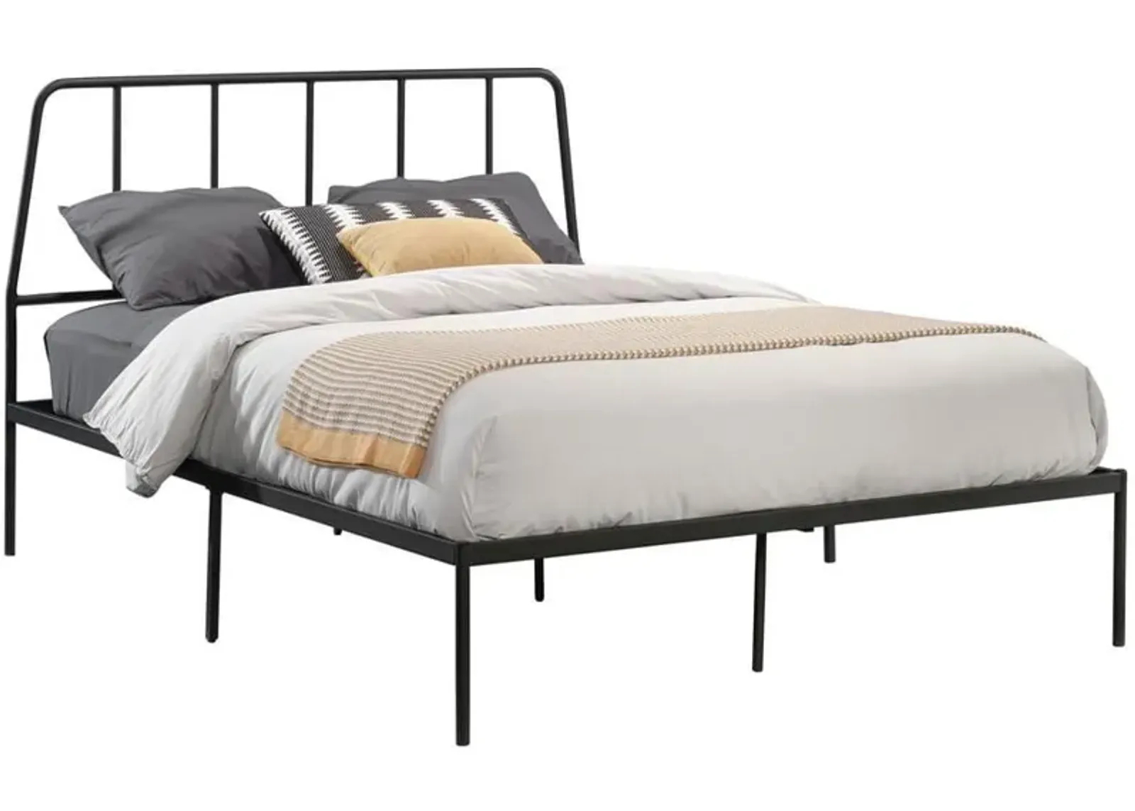 Sauder® Harvey Park® Black Queen Platform Bed