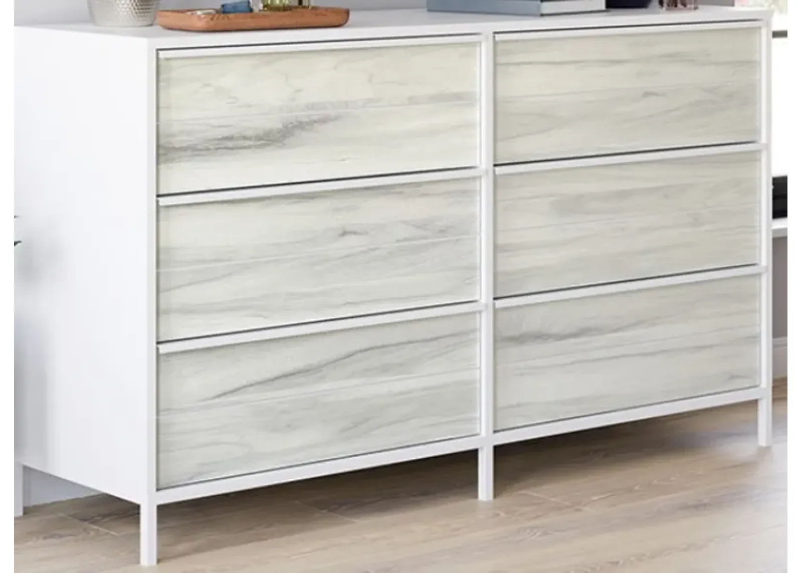 Sauder® Boulevard Café White Drawer Dresser