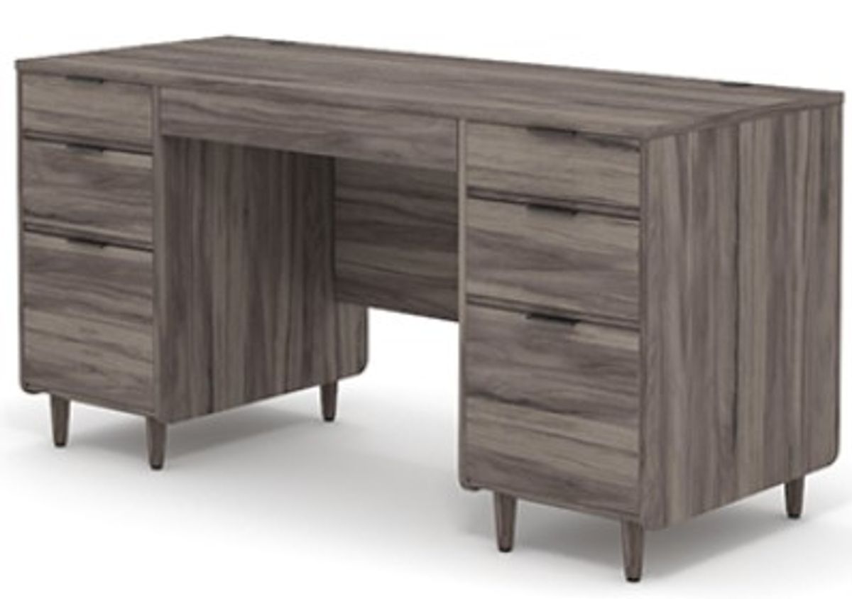 Sauder® Clifford Place® Jet Acacia® Executive Desk