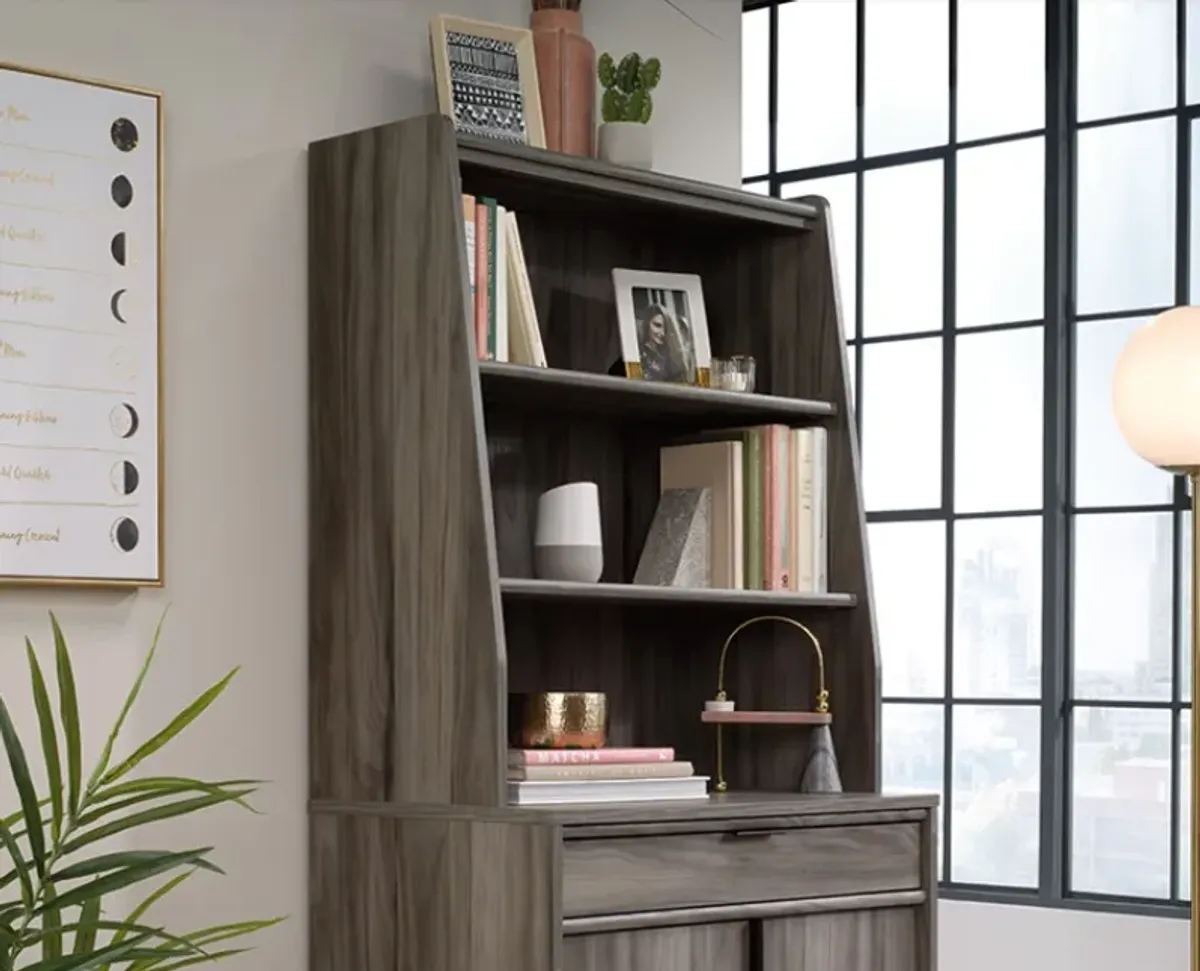 Sauder® Clifford Place® Jet Acacia® Shelf Library Storage Hutch