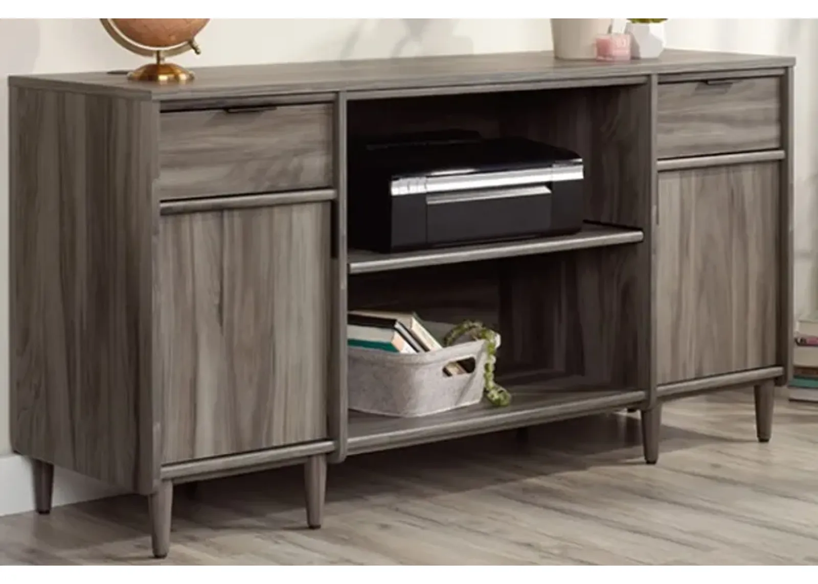 Sauder® Clifford Place® Jet Acacia® Office Storage Credenza