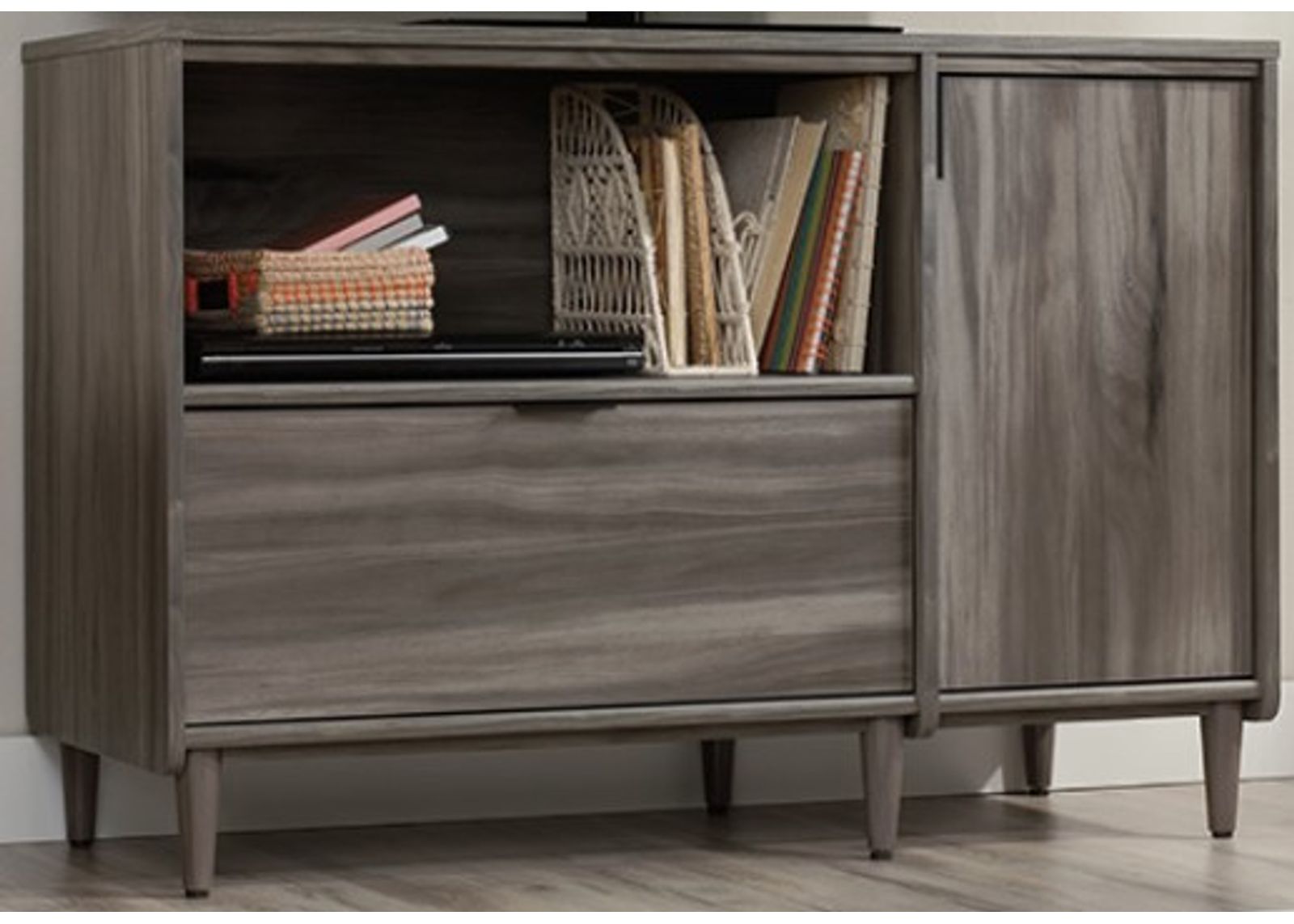 Sauder® Clifford Place® Jet Acacia® TV Credenza with Storage