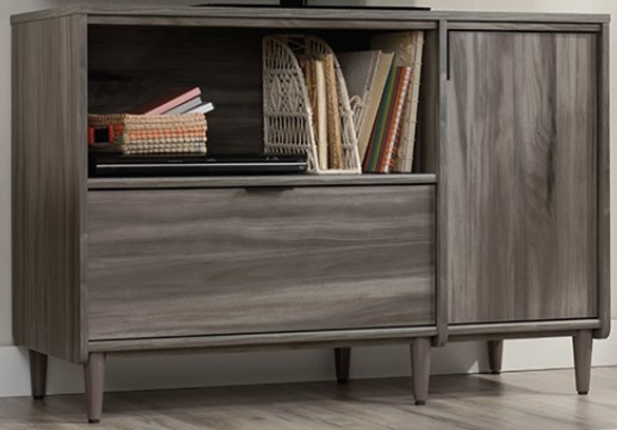 Sauder® Clifford Place® Jet Acacia® TV Credenza with Storage