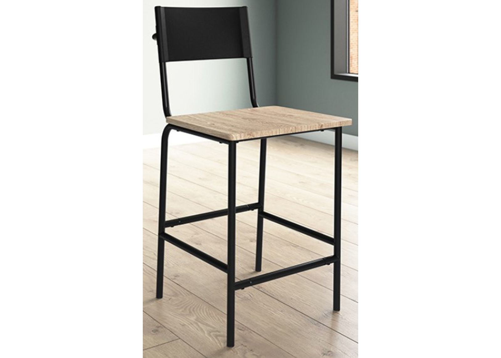 Sauder® Boulevard Café Black Counter Stool