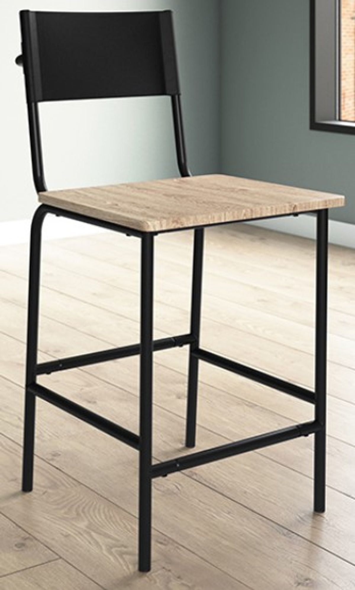 Sauder® Boulevard Café Black Counter Stool