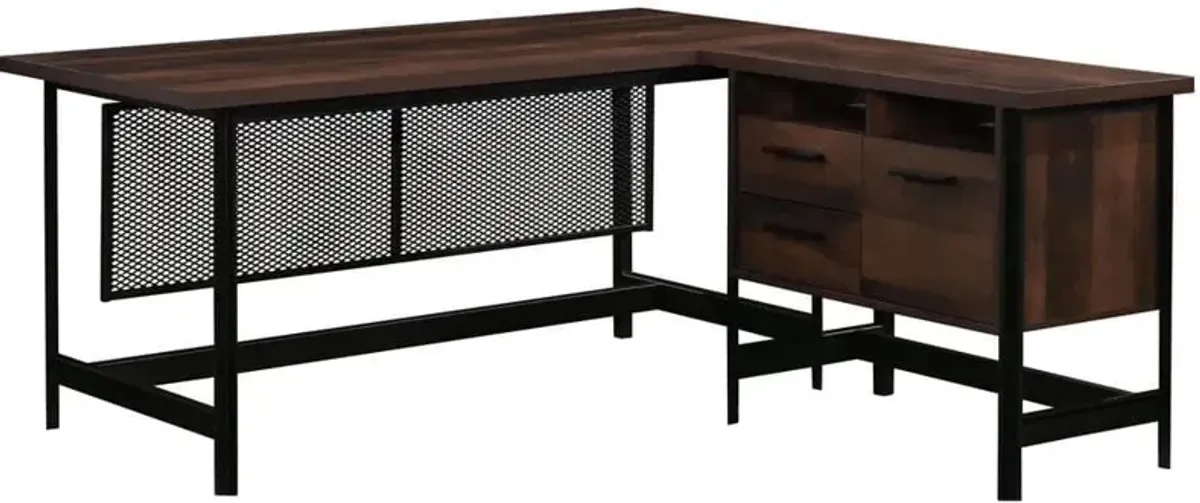 Sauder® Briarbrook® Barrel Oak®/Black Office Computer Desk