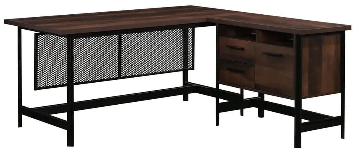 Sauder® Briarbrook® Barrel Oak®/Black Office Computer Desk