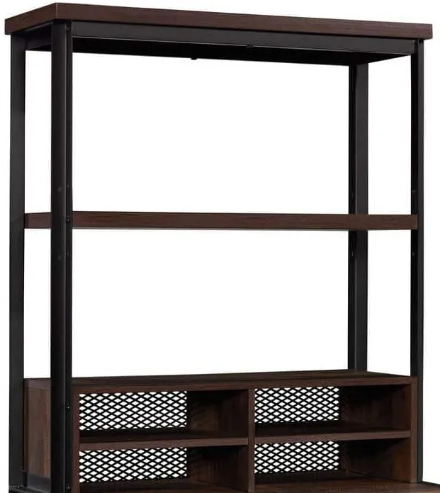 Sauder® Briarbrook® Barrel Oak®/Dark Brown Library Hutch for Cabinet