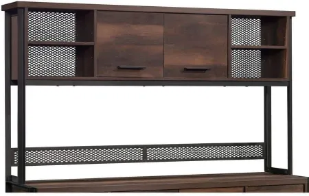 Sauder® Briarbrook® Barrel Oak®/Dark Brown Storage Hutch for Desk