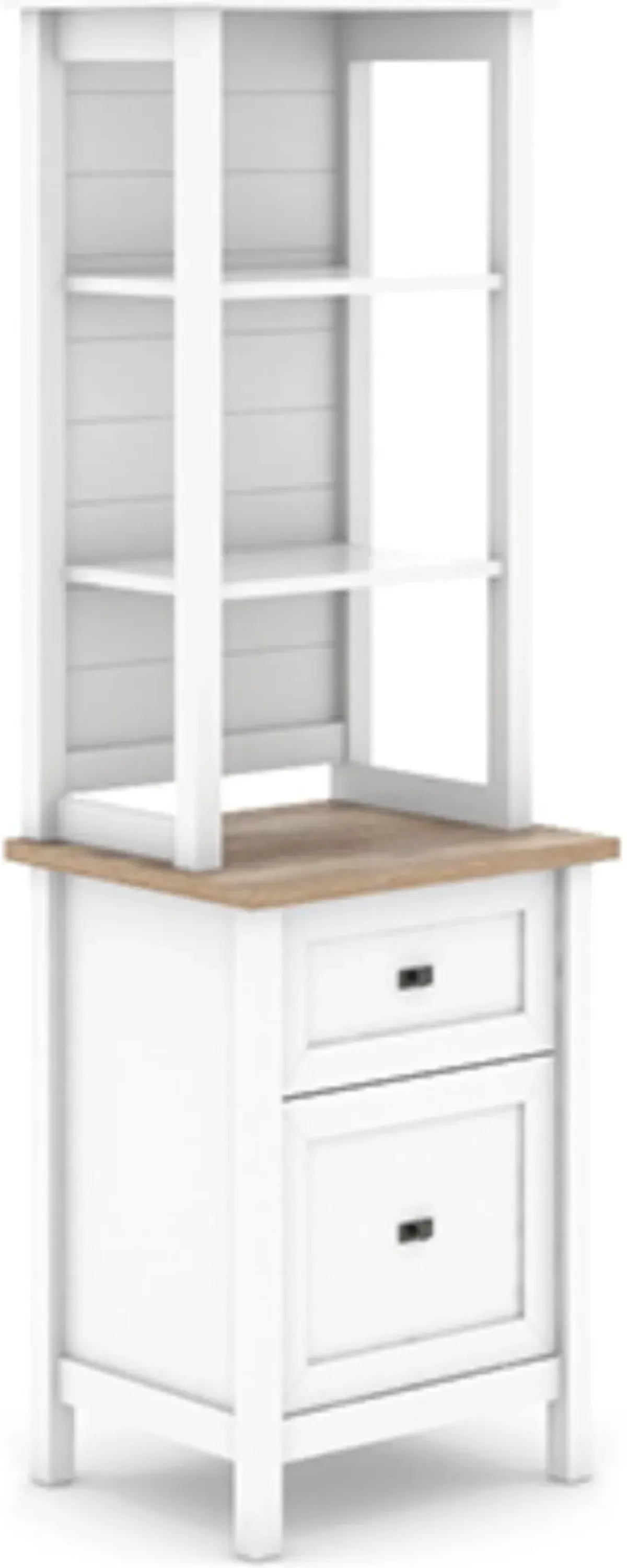 Sauder® Cottage Road® Brown/White Storage Tower Cabinet