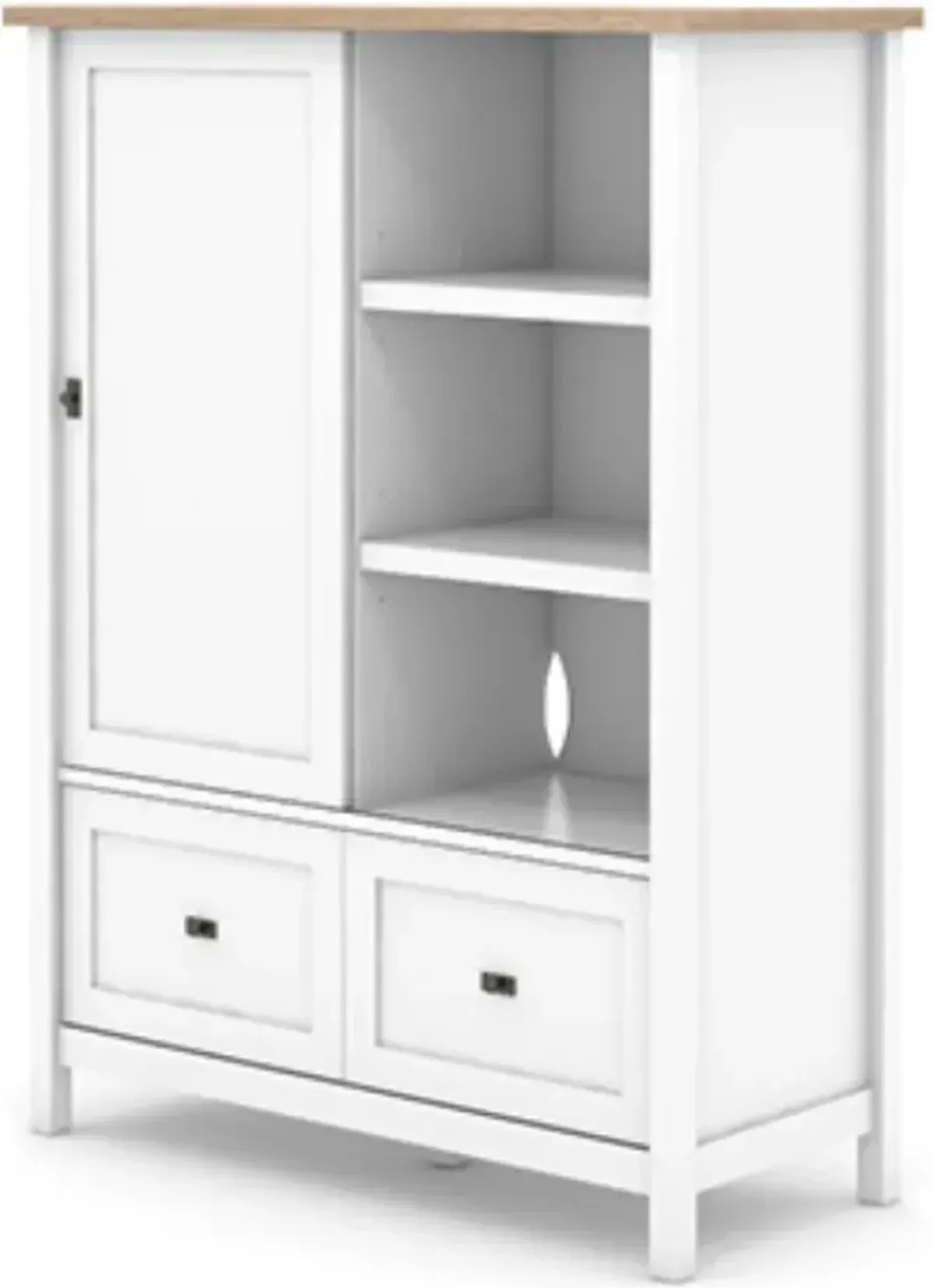 Sauder® Cottage Road® Brown/White Storage Cabinet