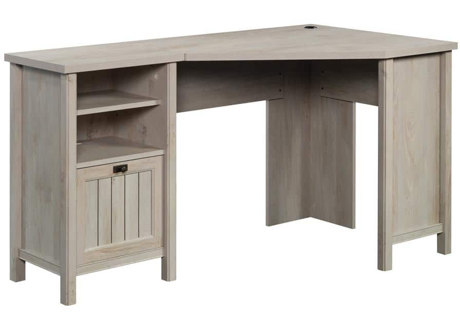 Sauder® Costa Chalked Chestnut® Corner Computer Desk