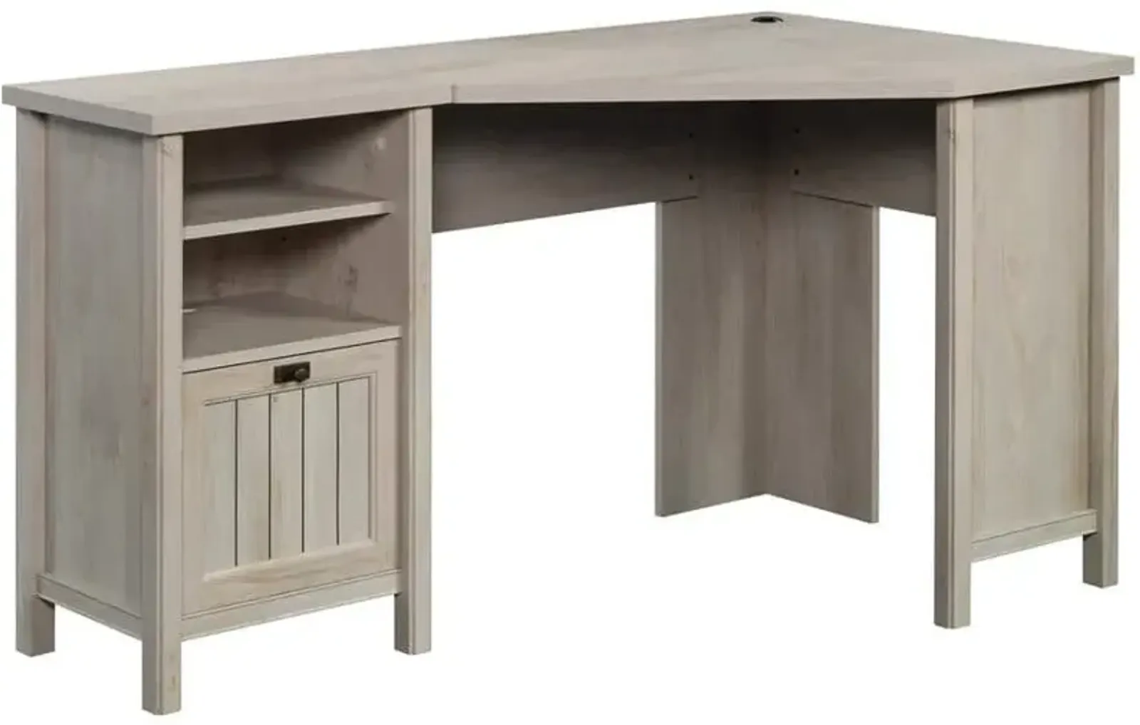 Sauder® Costa Chalked Chestnut® Corner Computer Desk