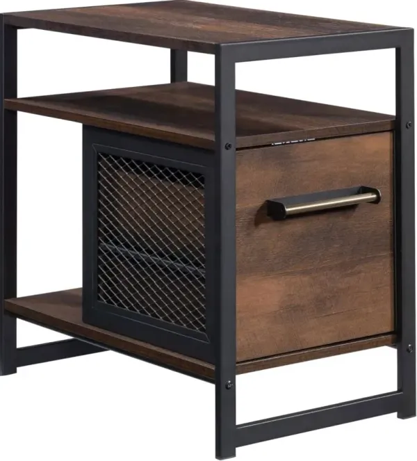 Sauder® Briarbrook® Barrel Oak® Small Side Table