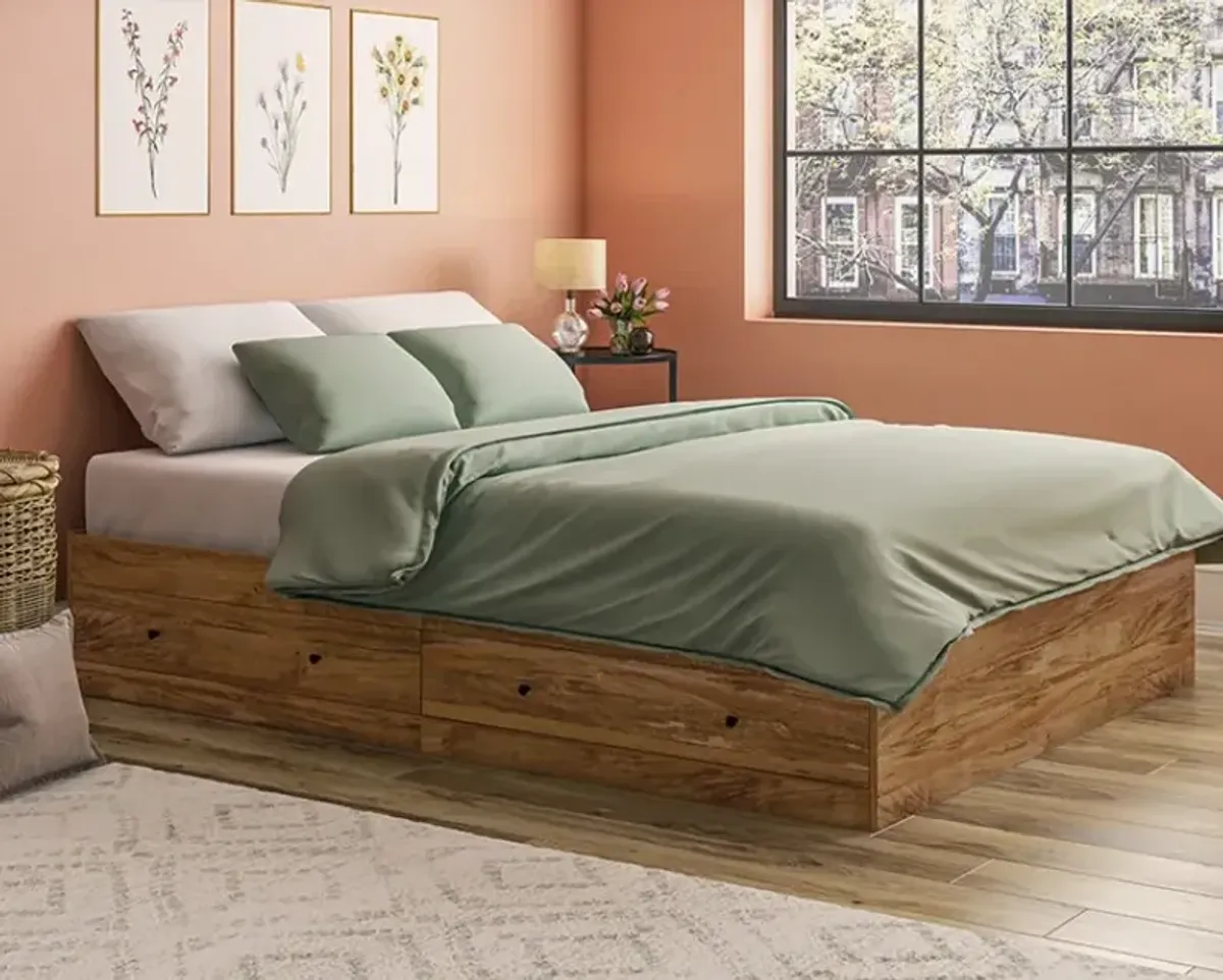 Sauder® Harvey Park® Sindoori Mango® Queen Storage Platform Bed