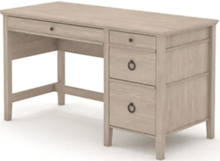 Sauder® East Adara® Cascade Oak Single Pedestal Desk
