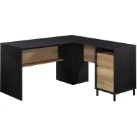 Sauder® Acadia Way® Raven Oak® Modern L-Shaped Desk