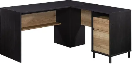 Sauder® Acadia Way® Raven Oak® Modern L-Shaped Desk