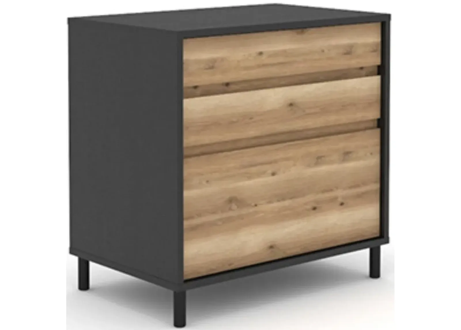 Sauder® Acadia Way® Black/Raven Oak® File Cabinet