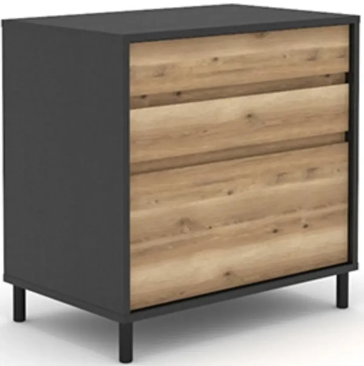 Sauder® Acadia Way® Black/Raven Oak® File Cabinet