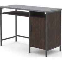 Sauder® Market Commons® Rich Walnut Single Pedestal Desk