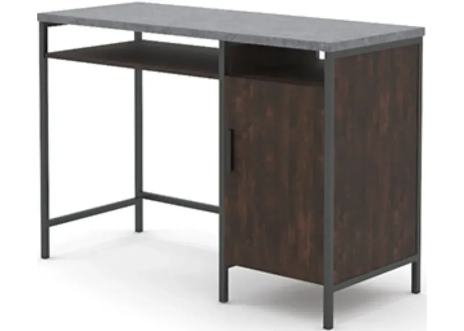 Sauder® Market Commons® Rich Walnut Single Pedestal Desk