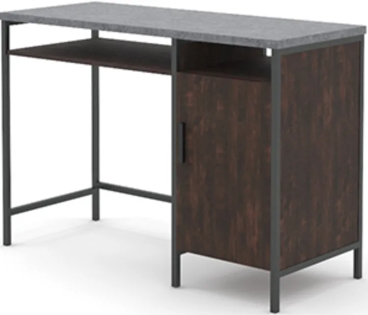 Sauder® Market Commons® Rich Walnut Single Pedestal Desk