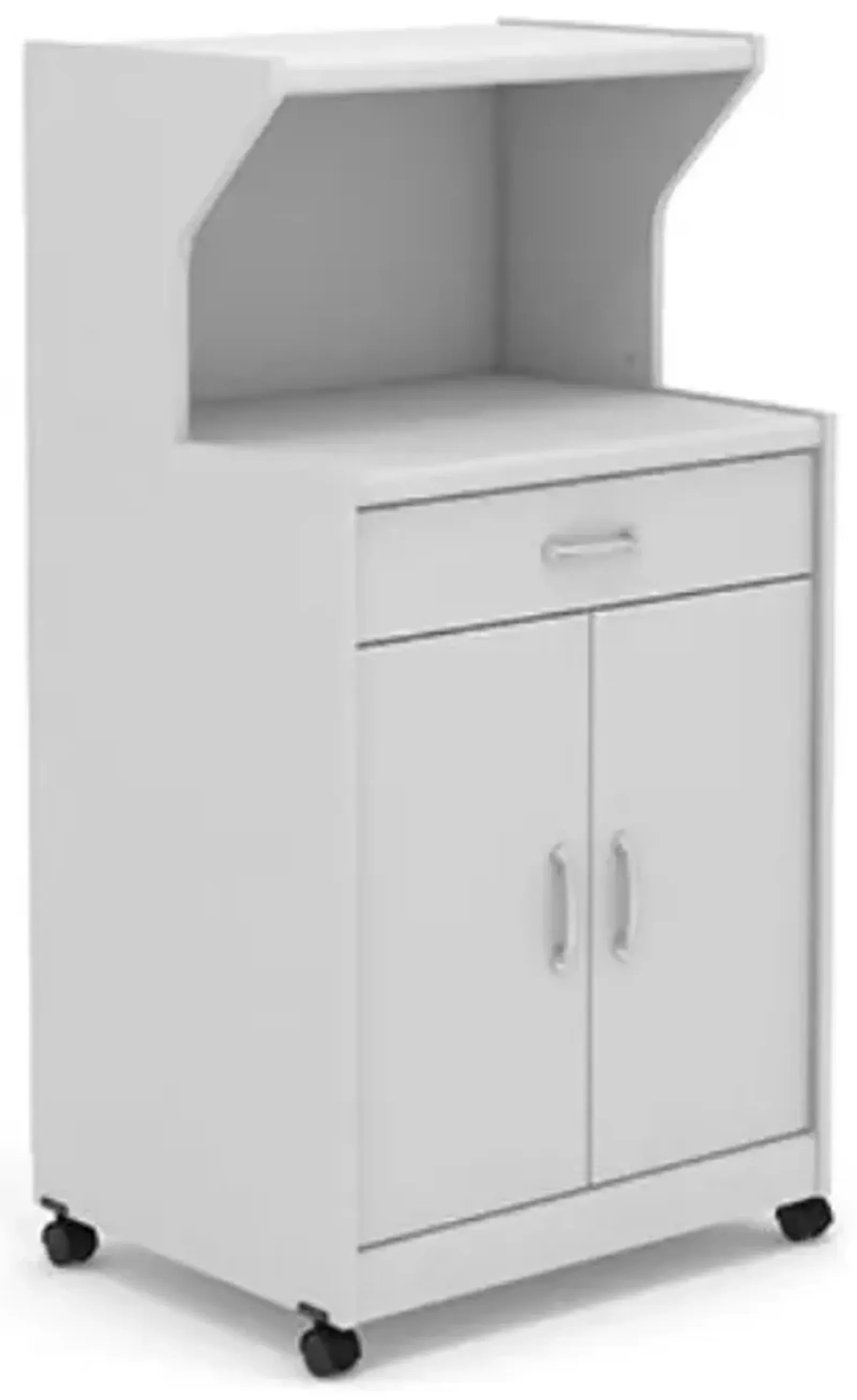 Sauder® Trestle® Light Gray/Modern Grey Microwave Kitchen Cart