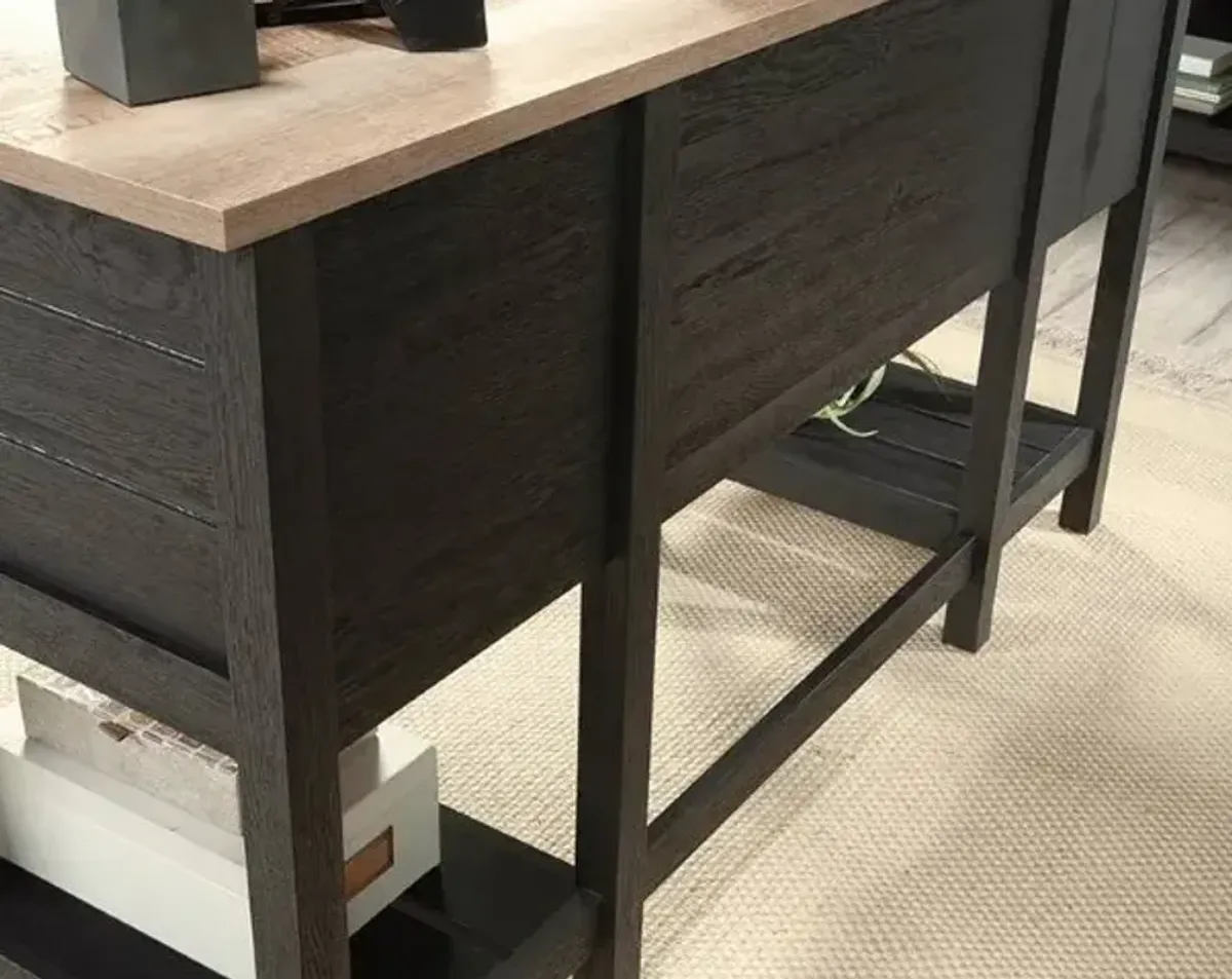 Sauder® Cottage Road® Raven Oak® Double Pedestal Desk