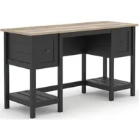 Sauder® Cottage Road® Raven Oak® Double Pedestal Desk