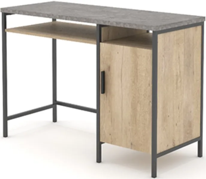 Sauder® Market Commons® Prime Oak® Single Pedestal Desk