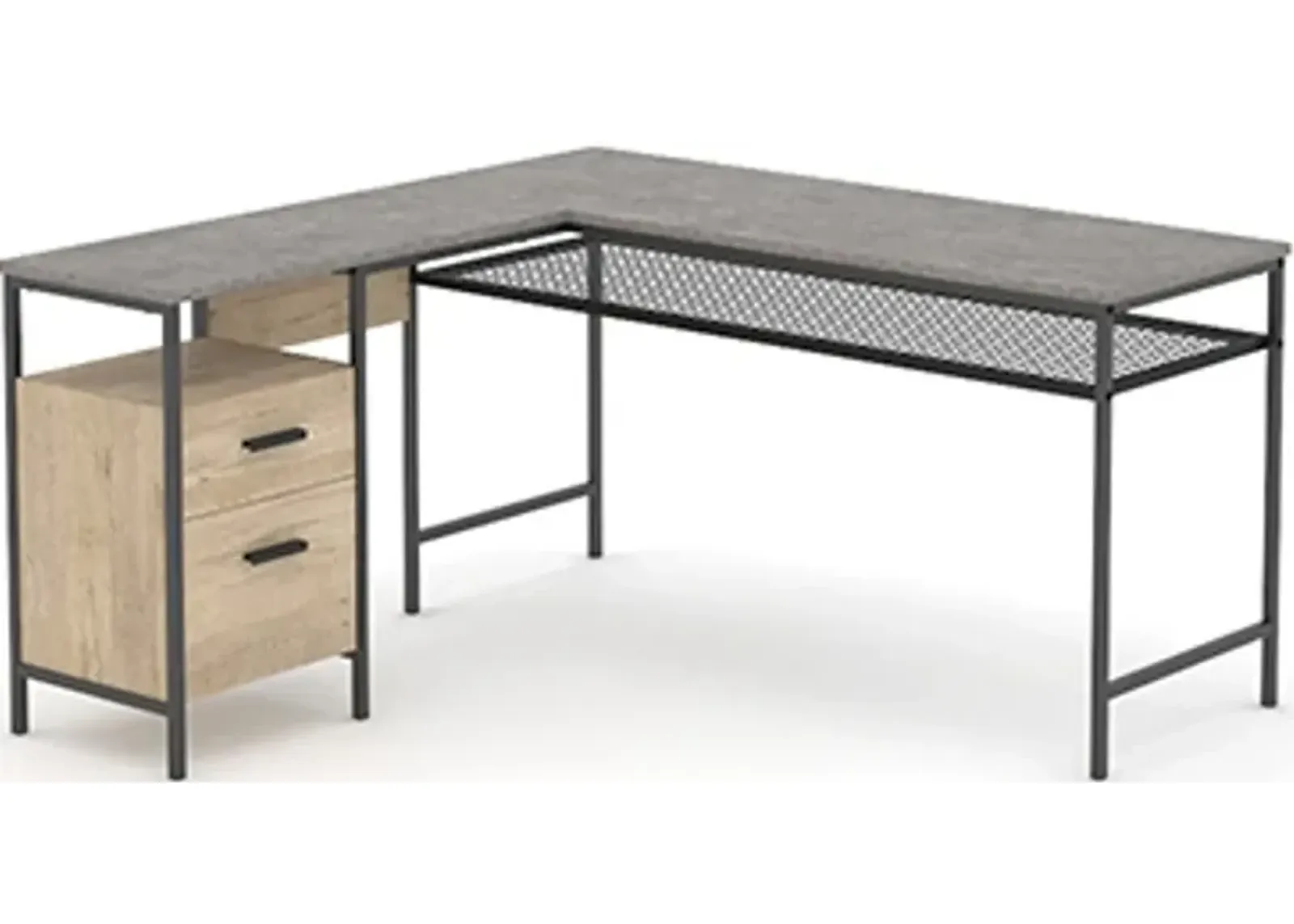 Sauder® Market Commons® Prime Oak® L-Shaped Desk