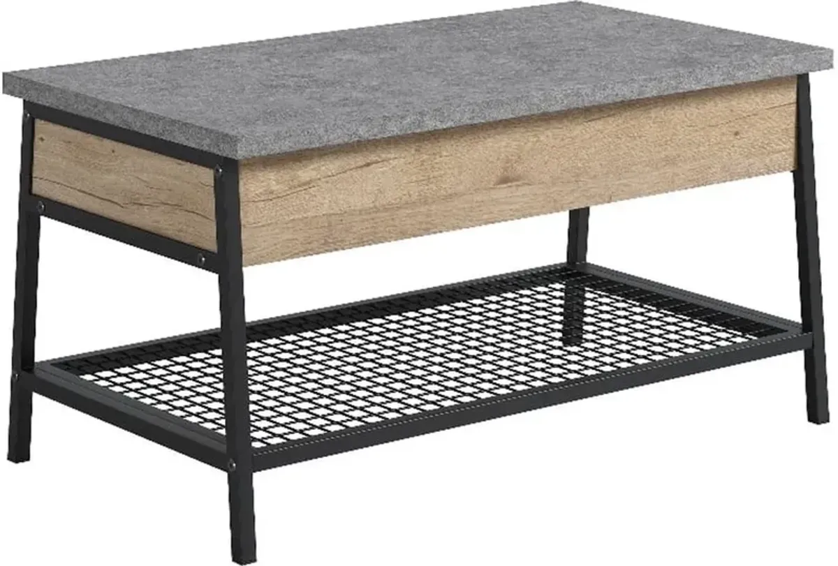 Sauder® Market Commons® Prime Oak® Lift-Top Coffee Table with Gray Top 